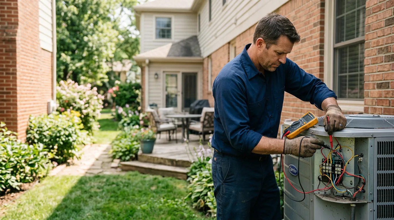 HVAC technician working near Solon Springs, WI